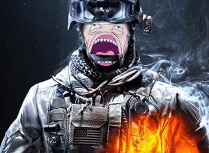 His heart's on fire!